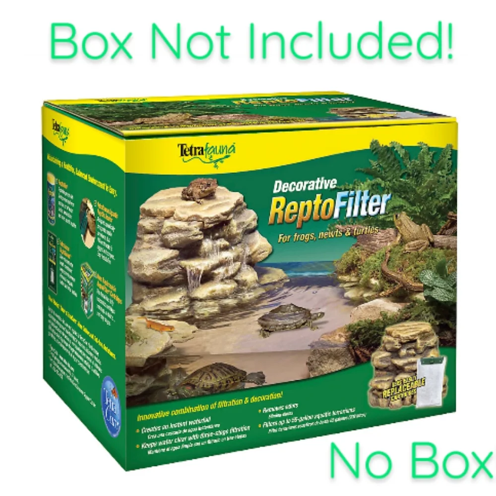 Tetrafauna Terrarium Corner Rock Filter Waterfall.